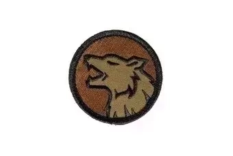 Nášivka Wolf Head - zelená barva