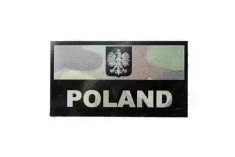 Nášivka - Vlajka Polska s erbem - MC 2