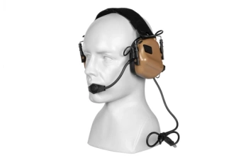 Aktivní chrániče sluchu M32 - kojotí hnědá