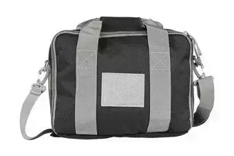 Pistol Bag with Organizer - Black-Grey