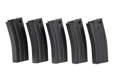 5pcs set - 300rd hi-cap magazine for M4/M16 - black