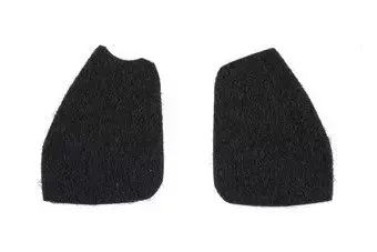 Pegatinas de velcro para protectores auditivos - negro