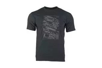 Camiseta Cultura Militar - Tipo E - Gris Humo 