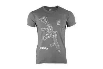 Camiseta Specna Arms - Your Way Of Airsoft 01 - gris/blanco