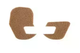 Autocollants en velcro pour les protections auditives - Tan