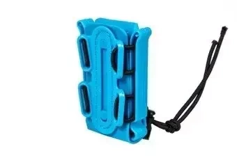 Pochette softshell pour chargeurs pistolet owe 1911 (simple rangée) - bleu
