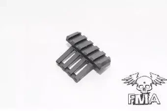 Slanted rail RIS type "One o'clock" (une heure) - noir