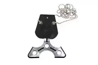 Collier/bague Shuriken - noir