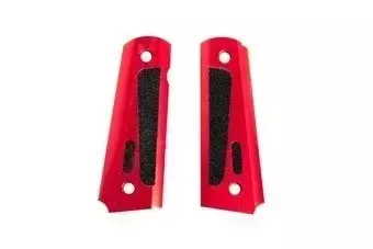 Revêtement en aluminium gripu TYPE B pour pistolets type Colt 1911 - rouge