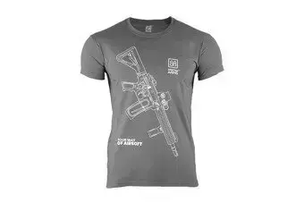 T-shirt Specna Arms - Your Way Of Airsoft 01 - gris/blanc