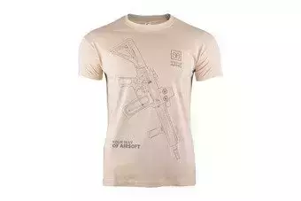 T-shirt Specna Arms - Your Way Of Airsoft 01 - tan