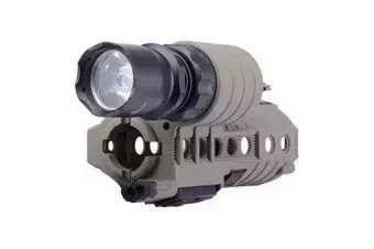 Grip frontal con antorcha M500A para réplicas tipo M4 - bronceado