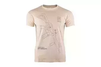 Camiseta Specna Arms - Your Way Of Airsoft 01 - tan