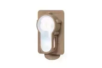 Lightbuck Card Button electronic marker - Dark Earth (pink light)