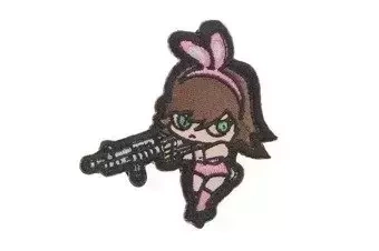 Patch Bunny Girl - contraste élevé