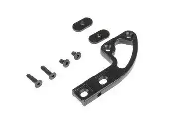 Aluminum flashlight mount - black