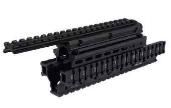Ensemble RIS Quad Rail pour fusils Saiga 12 - noir