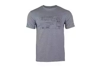 Military Culture T-Shirt - Type A - Compet Grey