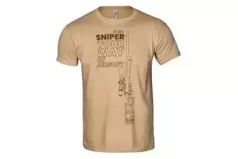 Camiseta Specna Arms - Your Way Of Airsoft 03 - tan