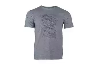 Camiseta Cultura Militar - Tipo E - Competencia Gris