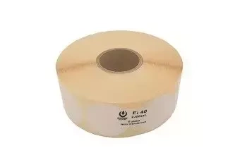 Pegatinas para discos de 40 mm - 2000 unidades. - blanco