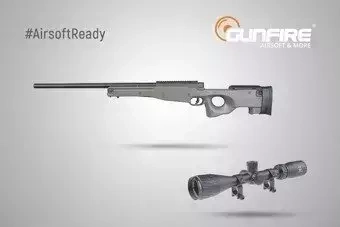 Sada #AirsoftReady - airsoftová zbraň odstřelovací puška + zaměřovač
