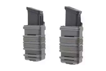 Juego de 2 fundas FAST (cruz) para cargadores pistola - verde follaje