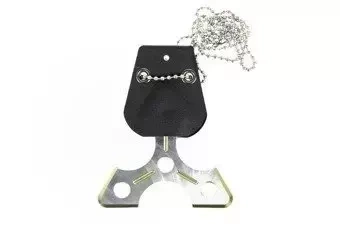 Collier/bague Shuriken - vert