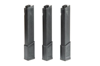 Set of 3 Mid-Cap 120 BB Magazines for KWA Ronin TK.45 Replicas