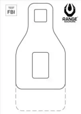 Test FBI Shooting Targets - 50 Pcs