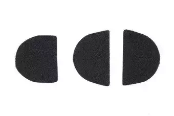 Hook&Loop hearing protectors stickers - black